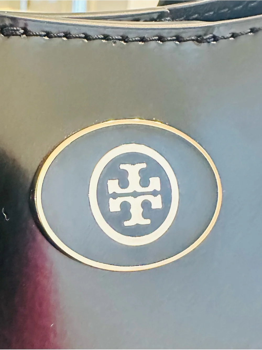 Tory Burch Black Robinson Spazzolato Leather Hobo Bag